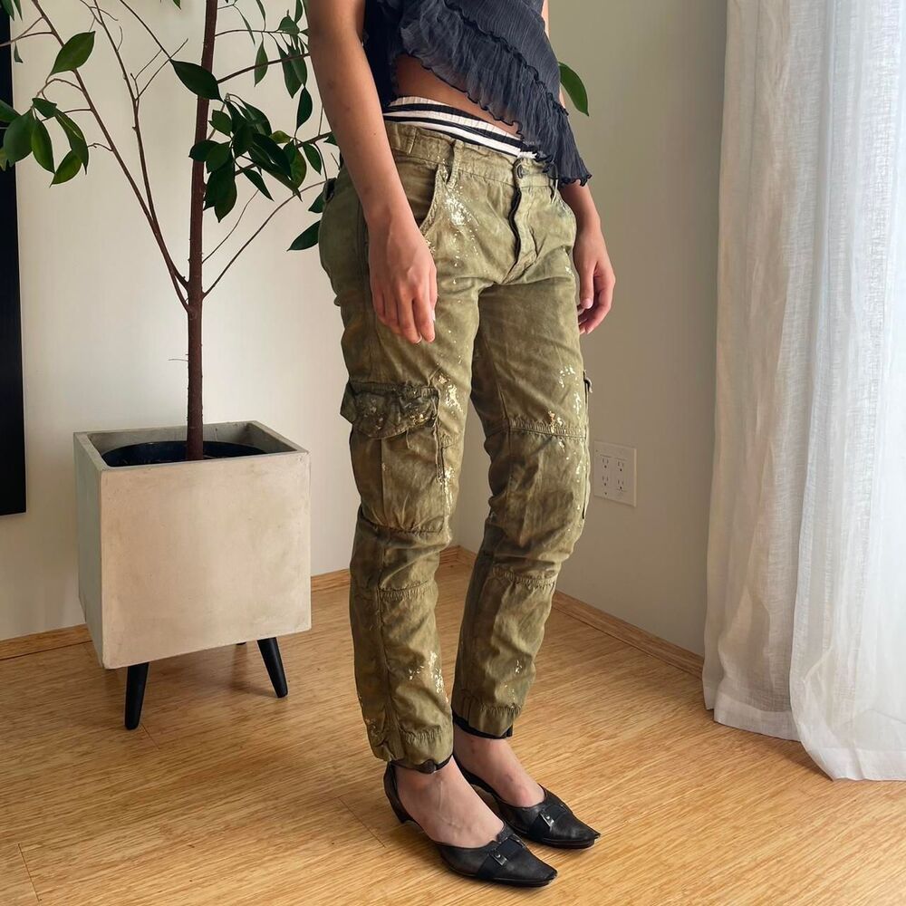 Unbranded Women's Khaki and Green Trousers